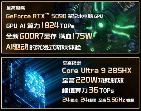 微星泰坦18 Ultra/Pro新品游戏本预约：Ultra 9+RTX5090旗舰登陆