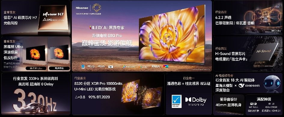 影游旗舰 国货之光！海信电视E8Q Pro这把是高端局，不买后悔！