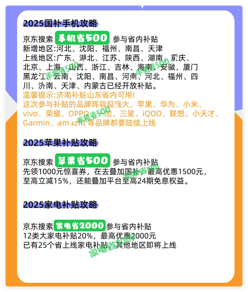 国家补贴政策开始和结束时间：辽宁国补结束时间已确定，2025年12月31日截止
