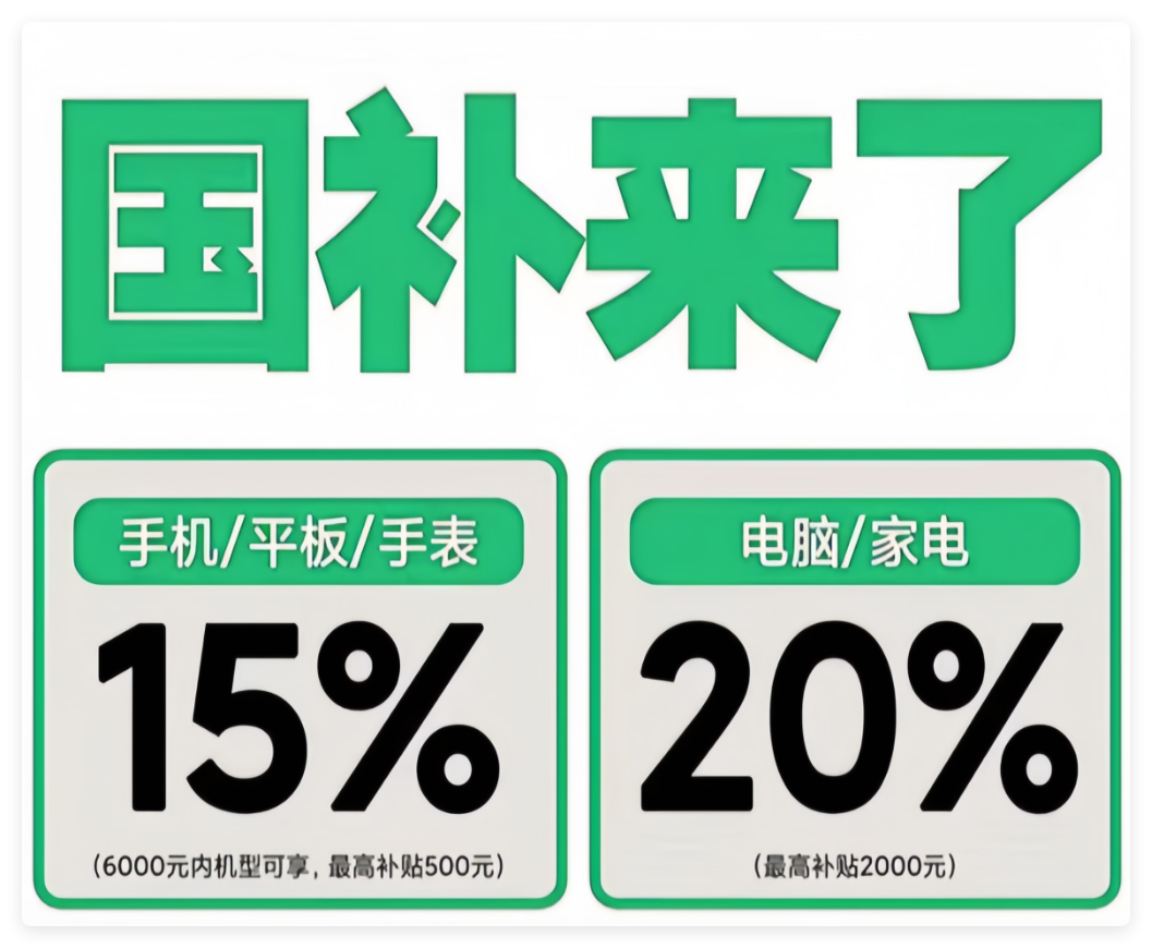 国补将恢复！国补暂停后第二轮7月启动：国家补贴政策全国统一2025年12月31日结束
