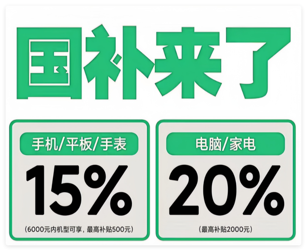 多地国补政策2025最新消息：国补第三批本月恢复重启继续领取，官方回应全国统一截止时间2025年12月31日结束