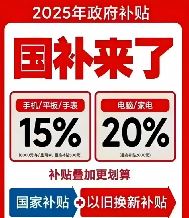 “国补”恢复继续！国补政策10月22日新消息：新一轮国补690亿第四批正式发放，2025年最新国补资格领取入口方法教程