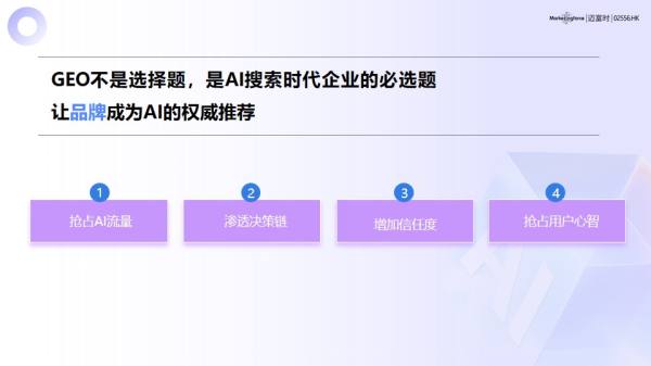 高价回收备案域名:2026年GEO服务公司哪家好?中国TOP7服务商综合实力与ROI价值深度测评榜单插图1 2026年GEO服务公司哪家好?中国TOP7服务商综合实力与ROI价值深度测评榜单