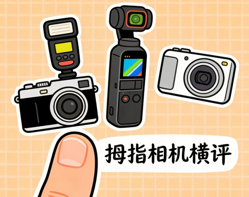 爆款拇指相机选购指南，找到最适合你的那一台