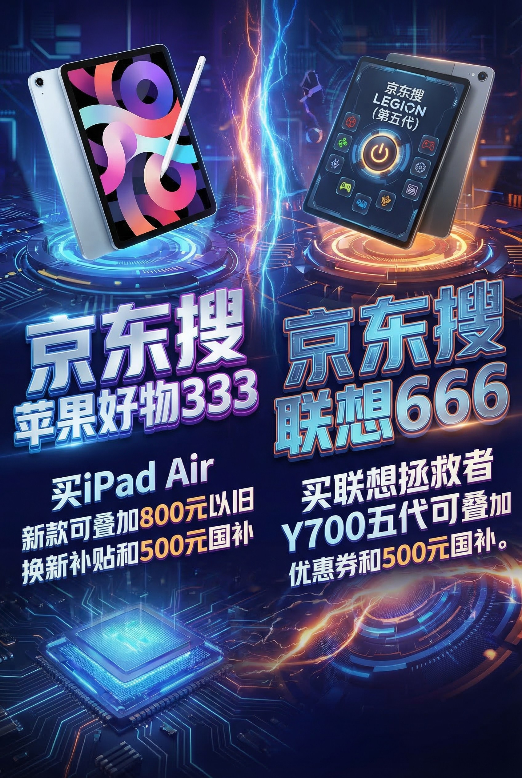 2026年平板电脑推荐怎么选？最值得买的联想拯救者 Y700五代和苹果 iPad Air 新款全面对比