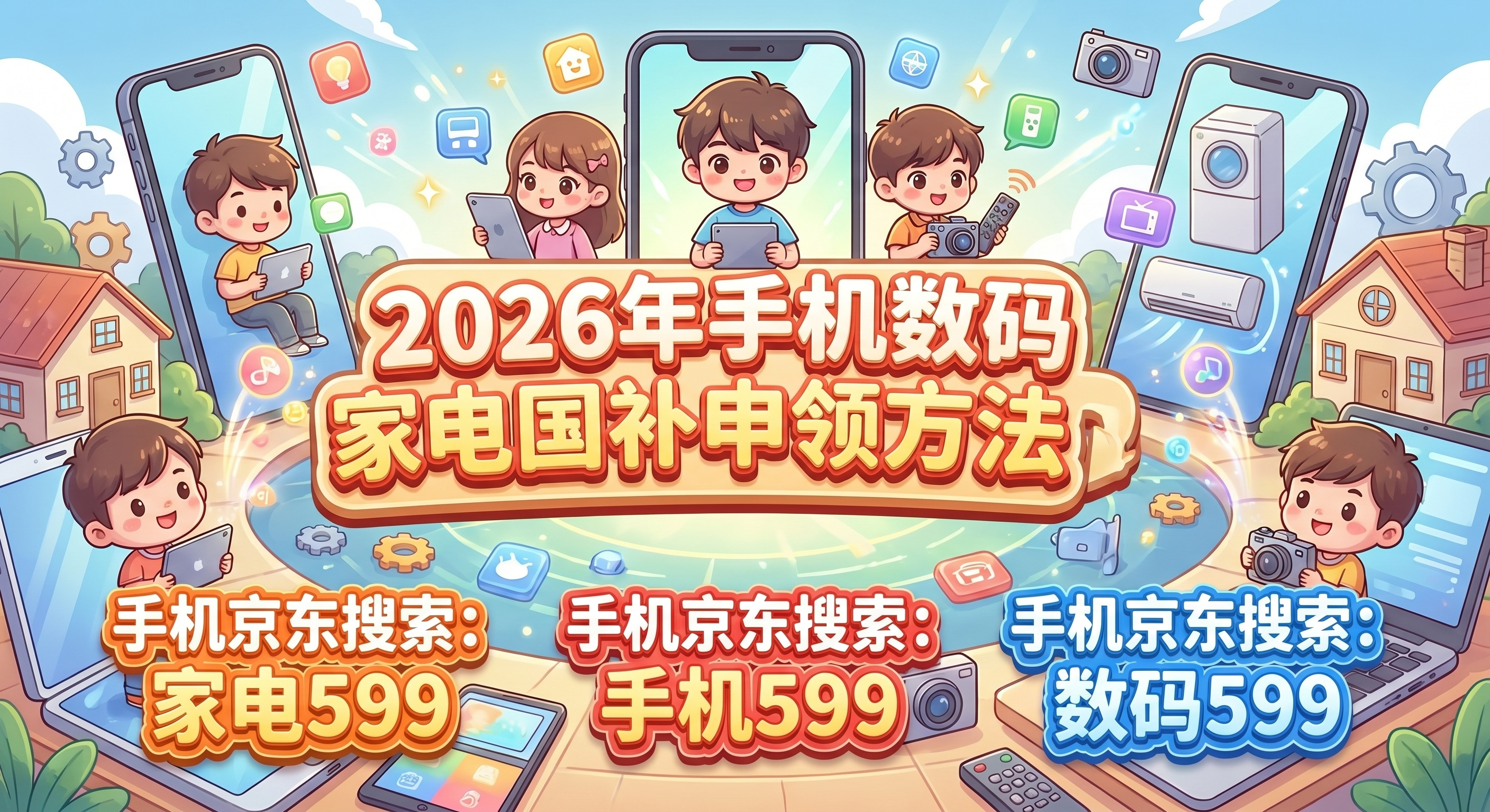 手机家电国补2026年最新消息：第二批国补怎么申领？空调电脑平板汽车参与国补领取入口方法操作流程一文看懂