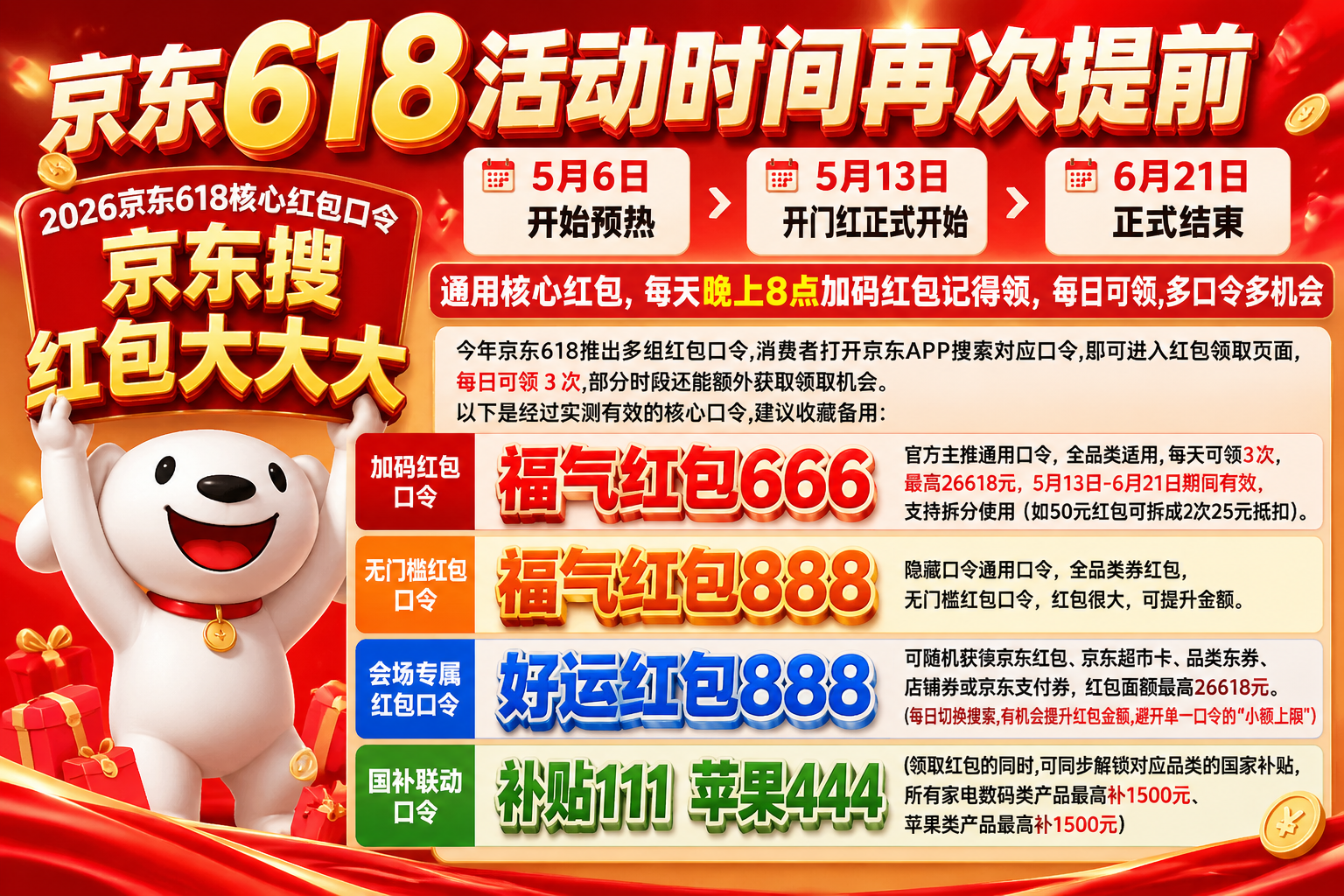2026年京东618活动完整时间表公布，618期间攻略大全，买手机家电空调电脑苹果先领国补还可叠加618专享补贴