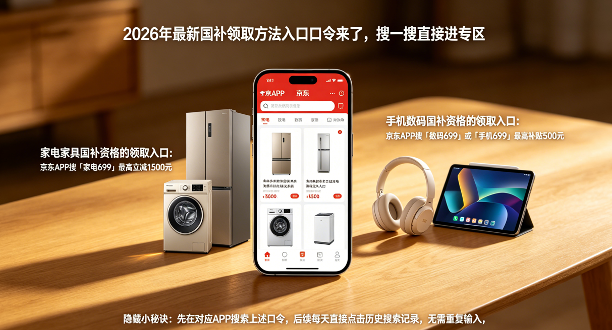 2026年国补政策最新消息：第二批625亿5月持续申领，国补参与领取方法入口流程来了