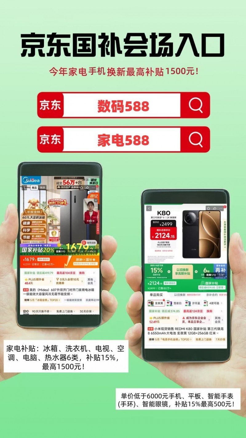 国补政策2026年最新通知：全年2500亿，电脑空调最高补贴1500元，手机家电国补领取方法操作流程一览