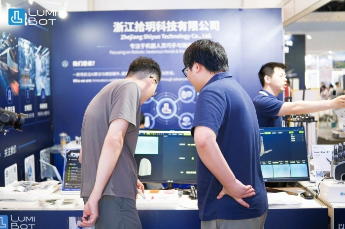 1781244996101027.jpg 拾玥科技上海展首秀灵巧手矩阵,从核心部件到整手验证全栈自研能力